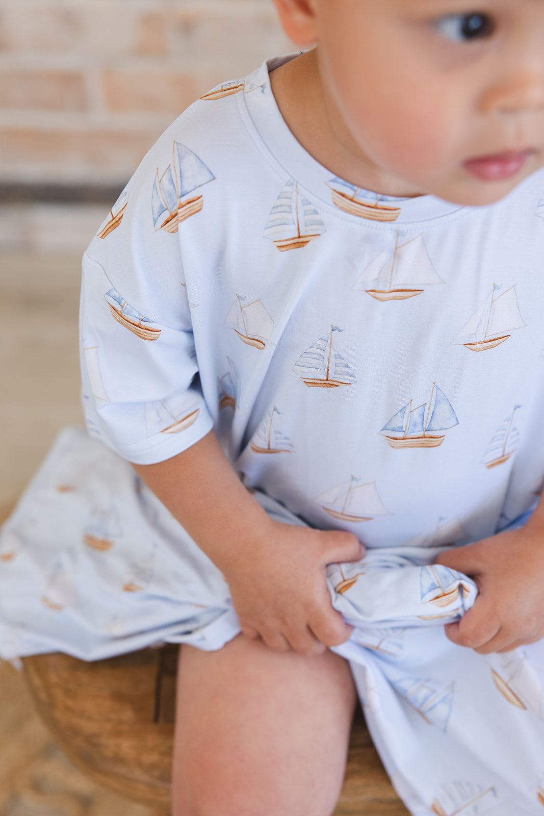 Sailboats - Bubble Tee Blush Lotus