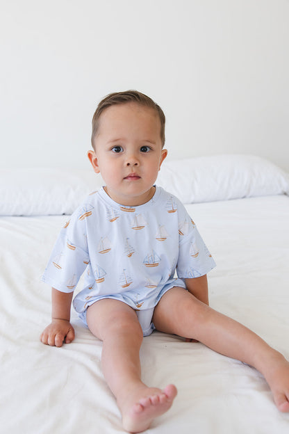 Sailboats - Bubble Tee Blush Lotus