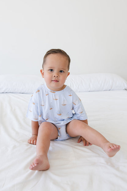 Sailboats - Bubble Tee Blush Lotus