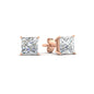 Princess Cut Diamond Stud Earring Fascinating Diamonds