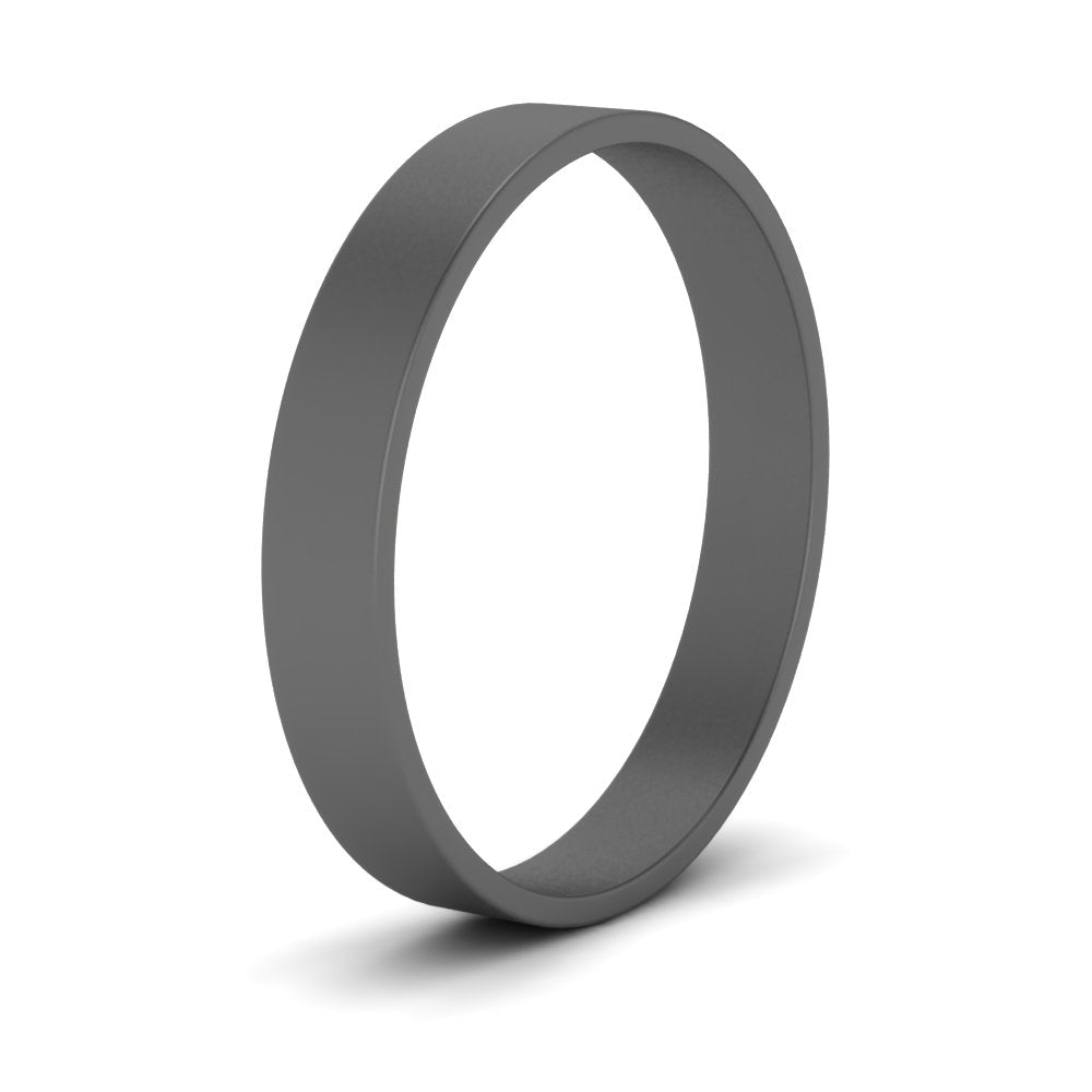 5 mm Flat Gold Wedding Band Fascinating Diamonds