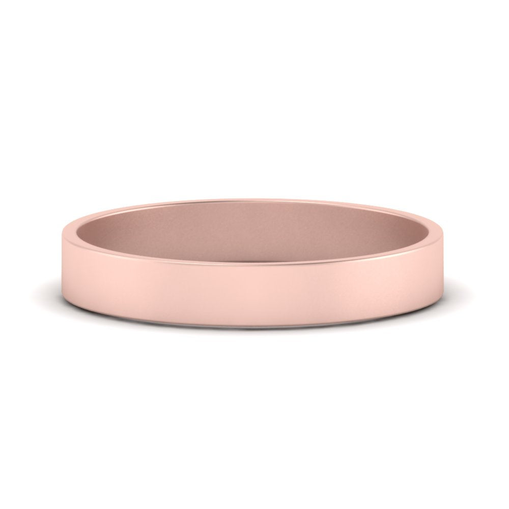 5 mm Flat Gold Wedding Band Fascinating Diamonds