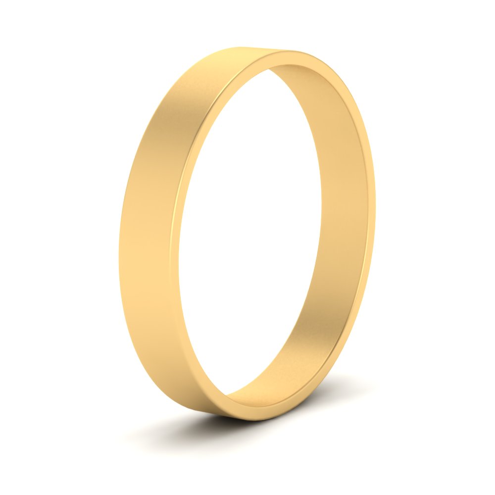 5 mm Flat Gold Wedding Band Fascinating Diamonds