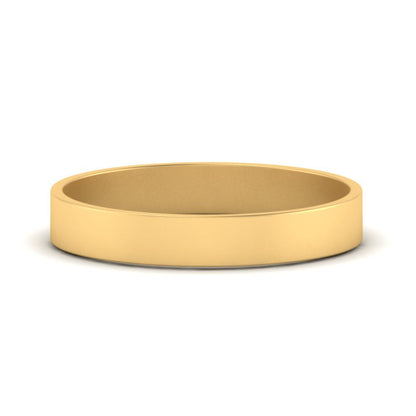 5 mm Flat Gold Wedding Band Fascinating Diamonds