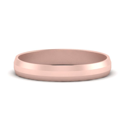Wedding Band Beveled Edge Matte Fascinating Diamonds