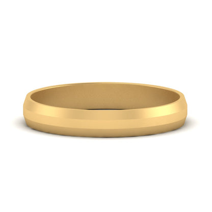 Wedding Band Beveled Edge Matte Fascinating Diamonds