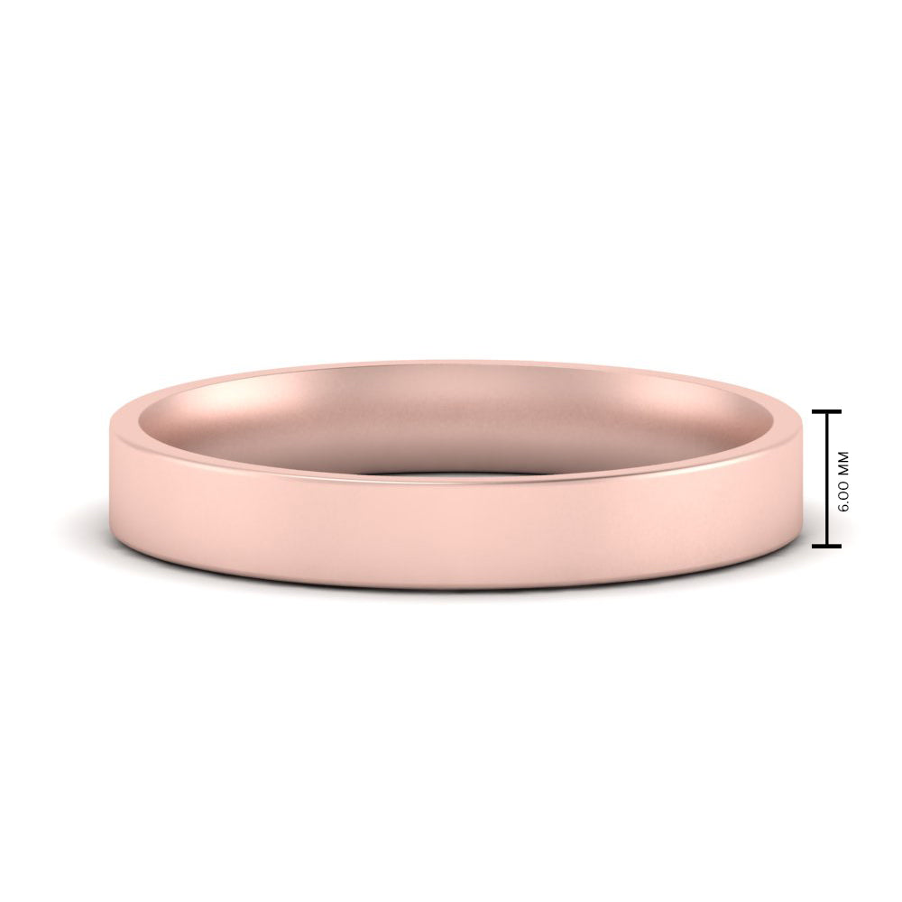 Comfort Fit Flat 4 mm Mens Wedding Band Fascinating Diamonds
