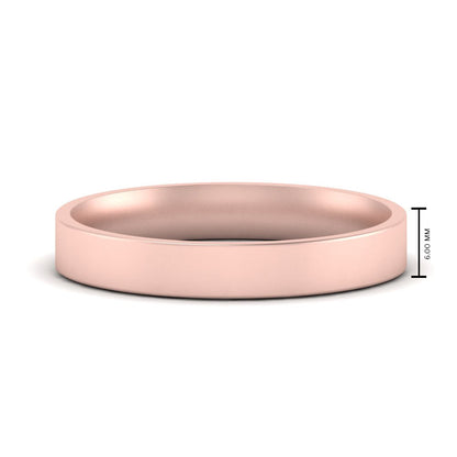 Comfort Fit Flat 4 mm Mens Wedding Band Fascinating Diamonds