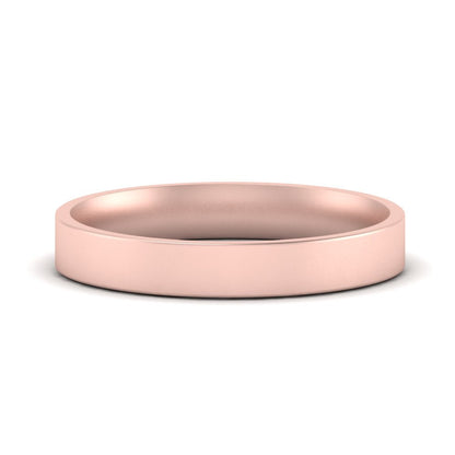 Comfort Fit Flat 4 mm Mens Wedding Band Fascinating Diamonds