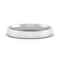 Comfort Fit Flat 4 mm Mens Wedding Band Fascinating Diamonds