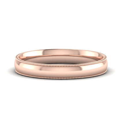 Comfort Fit Wedding Band Milgrain Edge Fascinating Diamonds
