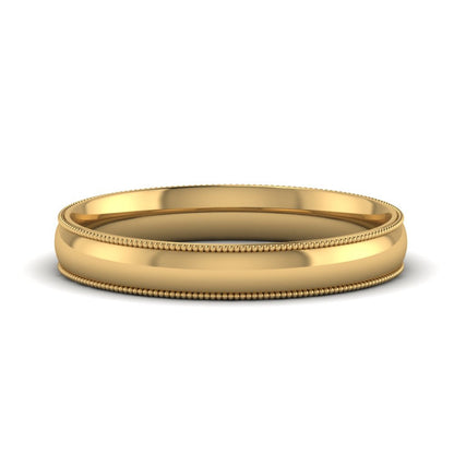 Comfort Fit Wedding Band Milgrain Edge Fascinating Diamonds