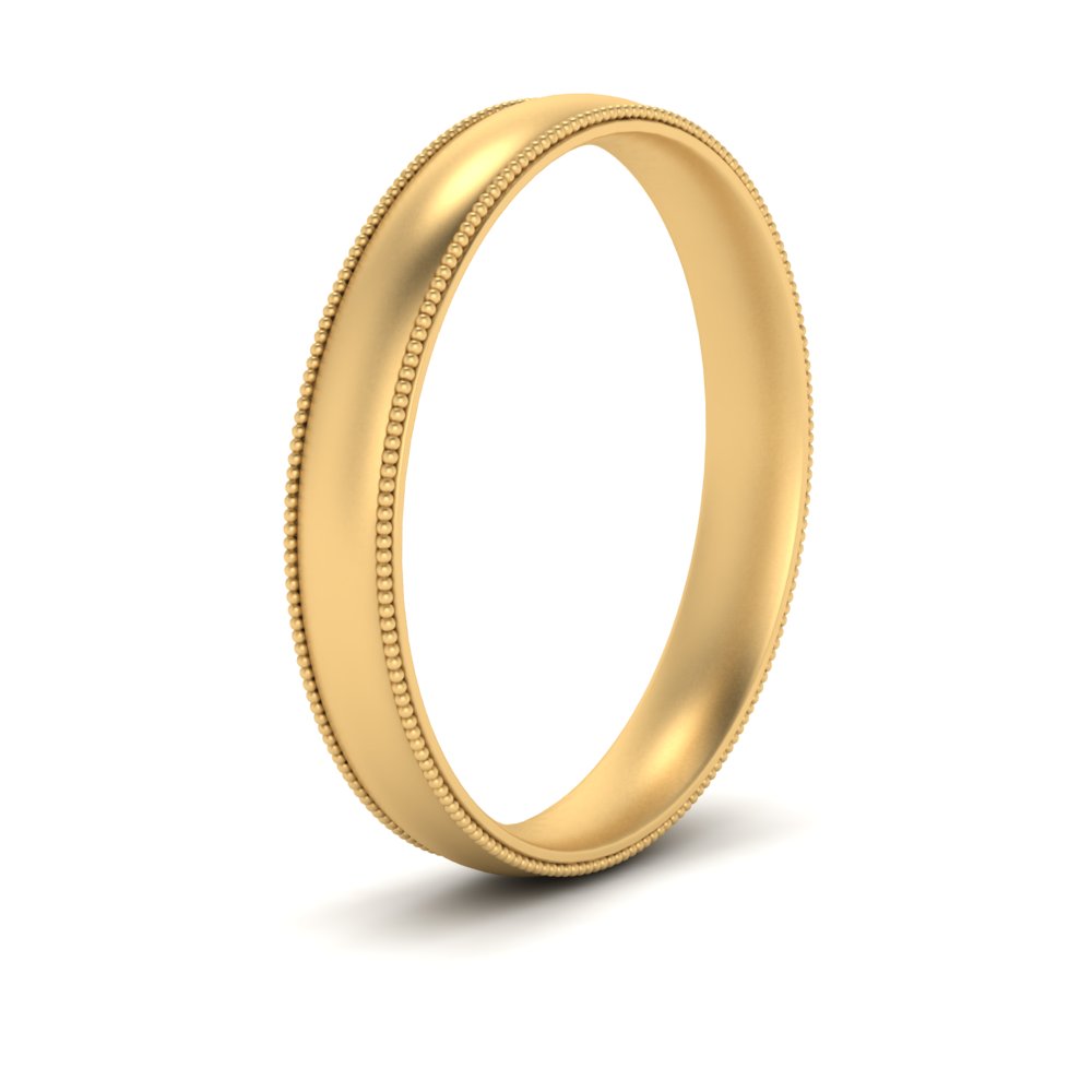 4 mm Milgrain Comfort Fit Mens Wedding Band Fascinating Diamonds