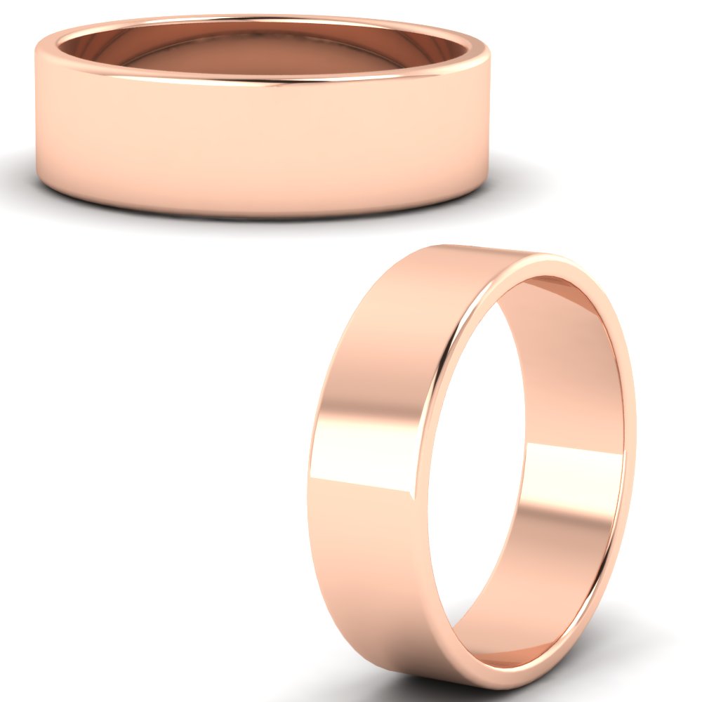 Unisex Classic Flat Cigar Band Fascinating Diamonds