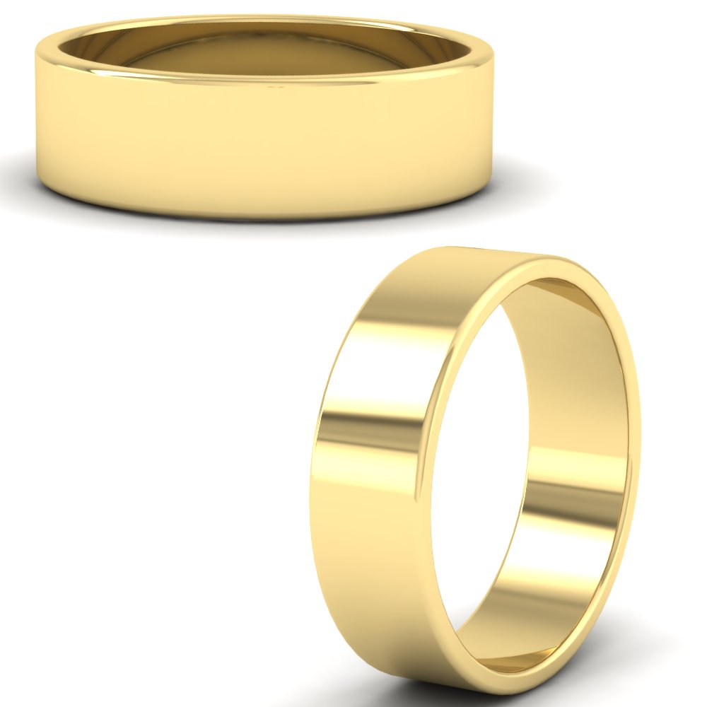 Unisex Classic Flat Cigar Band Fascinating Diamonds
