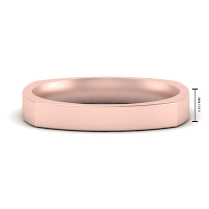 Square Comfort Fit Mens Wedding Band Fascinating Diamonds