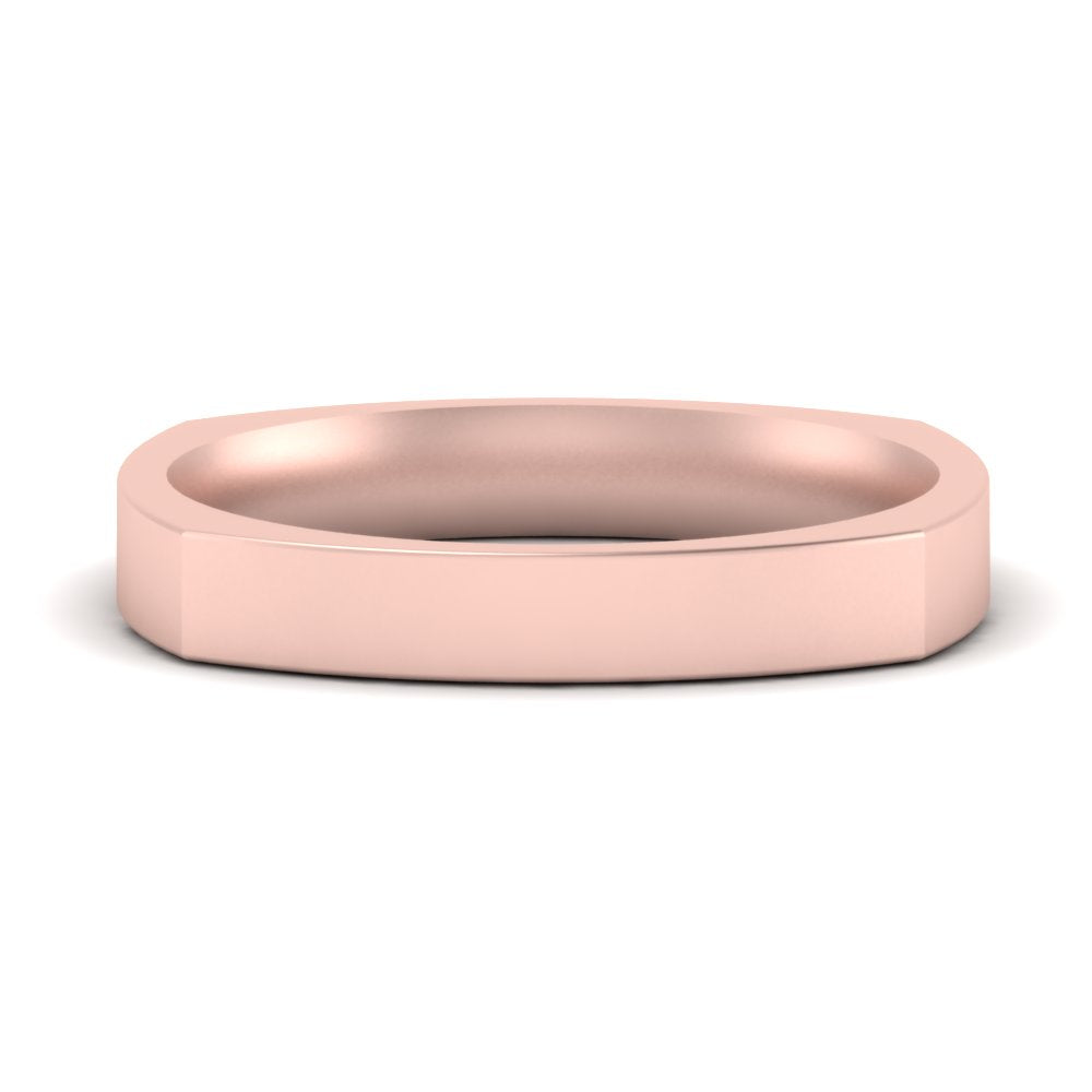 Square Comfort Fit Mens Wedding Band Fascinating Diamonds