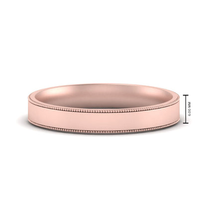 Stepped Edge Comfort Fit Flat Mens Band Fascinating Diamonds