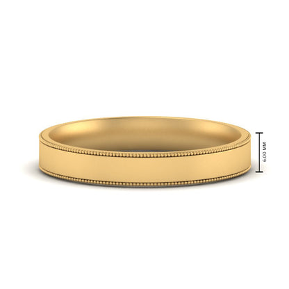 Stepped Edge Comfort Fit Flat Mens Band Fascinating Diamonds
