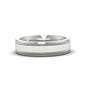 Mens Band Double Milgrain Fascinating Diamonds