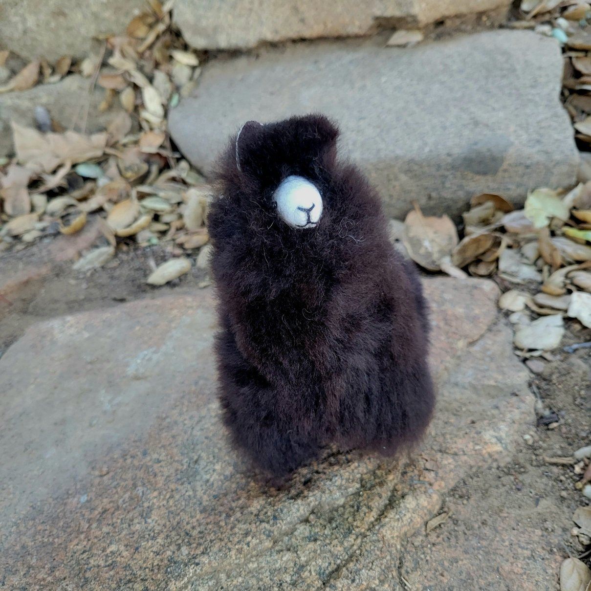 6" Standing Alpaca Fur Toy Purely Alpaca