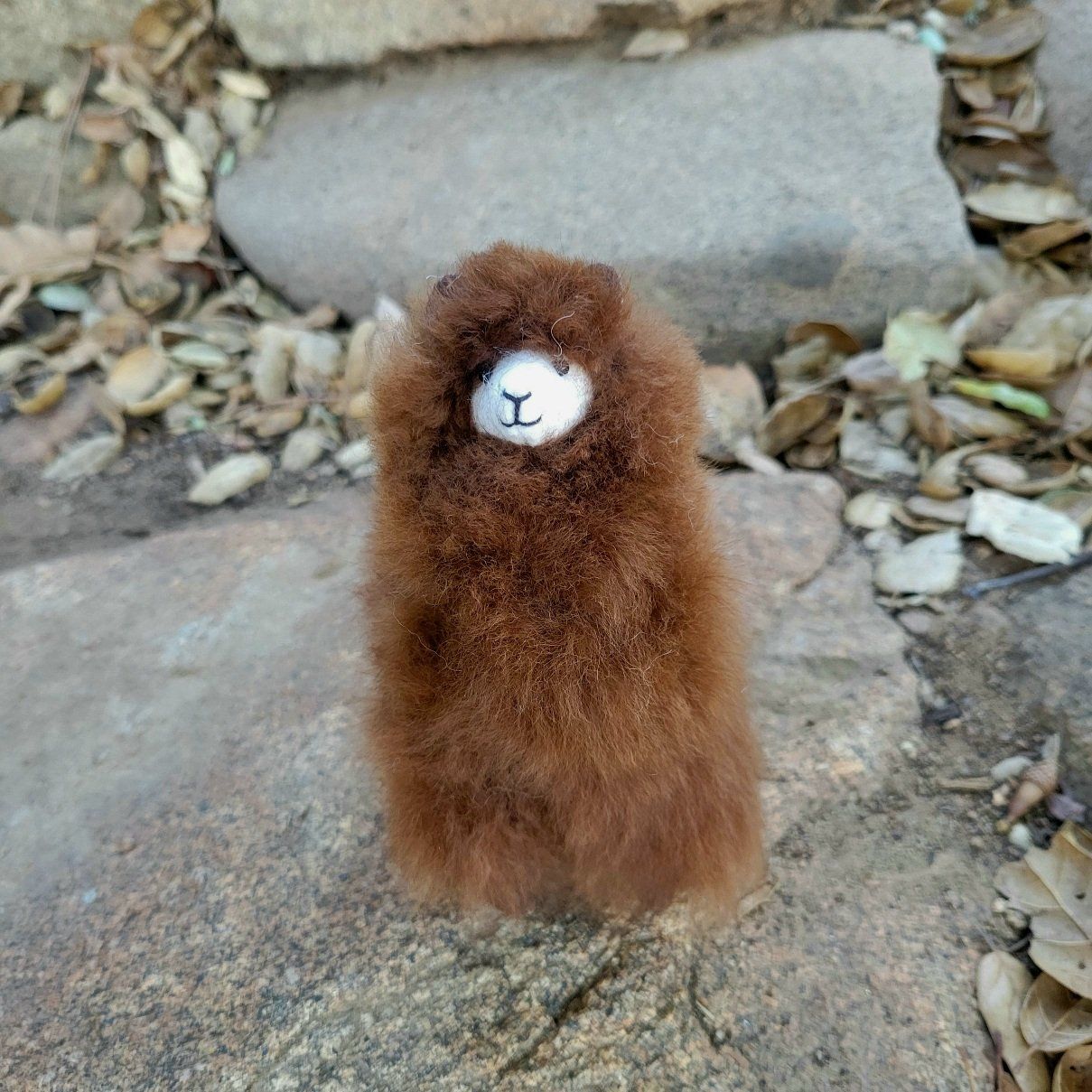 6" Standing Alpaca Fur Toy Purely Alpaca