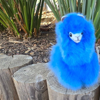 6" Standing Alpaca Fur Toy Purely Alpaca