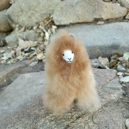 6" Standing Alpaca Fur Toy Purely Alpaca