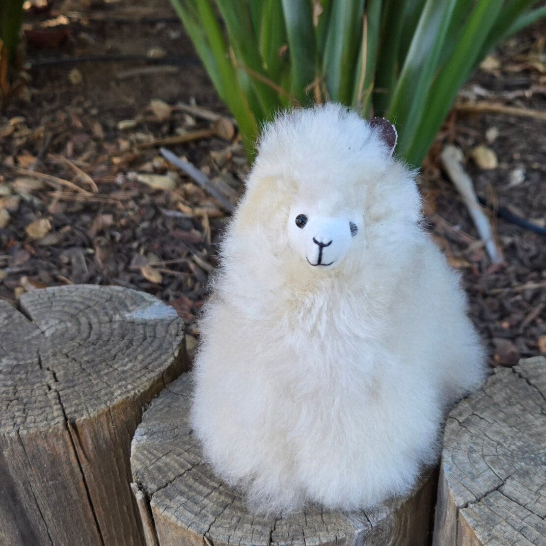 6" Standing Alpaca Fur Toy Purely Alpaca