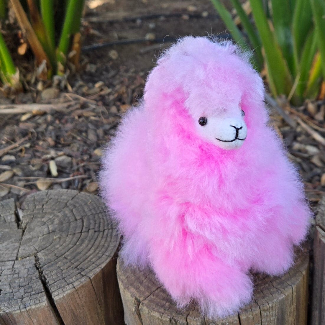 6" Standing Alpaca Fur Toy Purely Alpaca