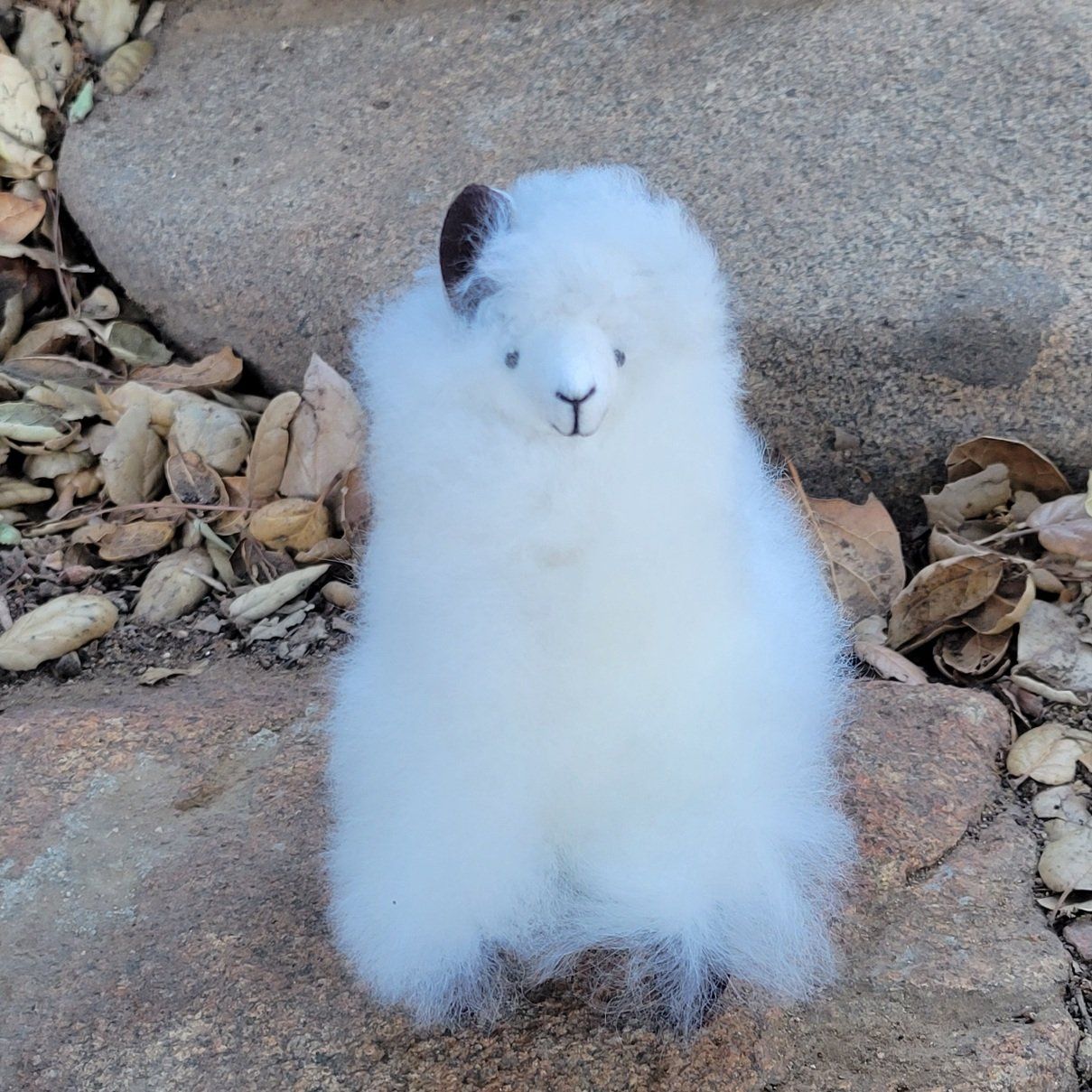 6" Standing Alpaca Fur Toy Purely Alpaca