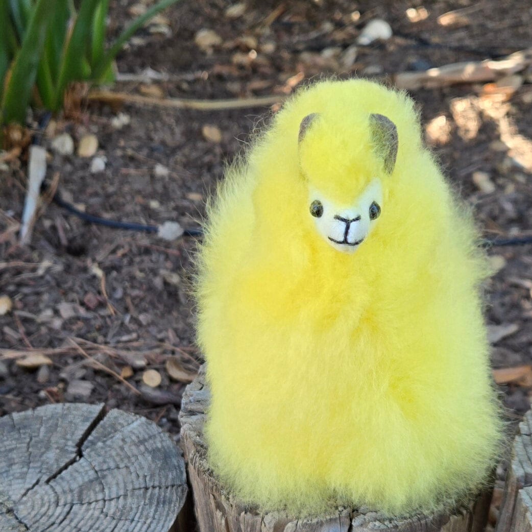 6" Standing Alpaca Fur Toy Purely Alpaca