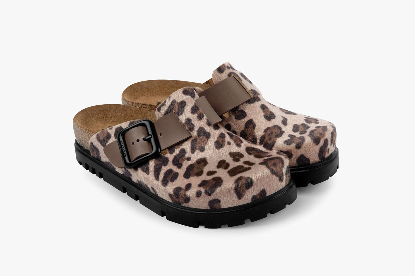Zoe by LEON- Women’s Leather Platform Clog- Adjustable Buckle with Cork-style Footbed LEON Footwear USA