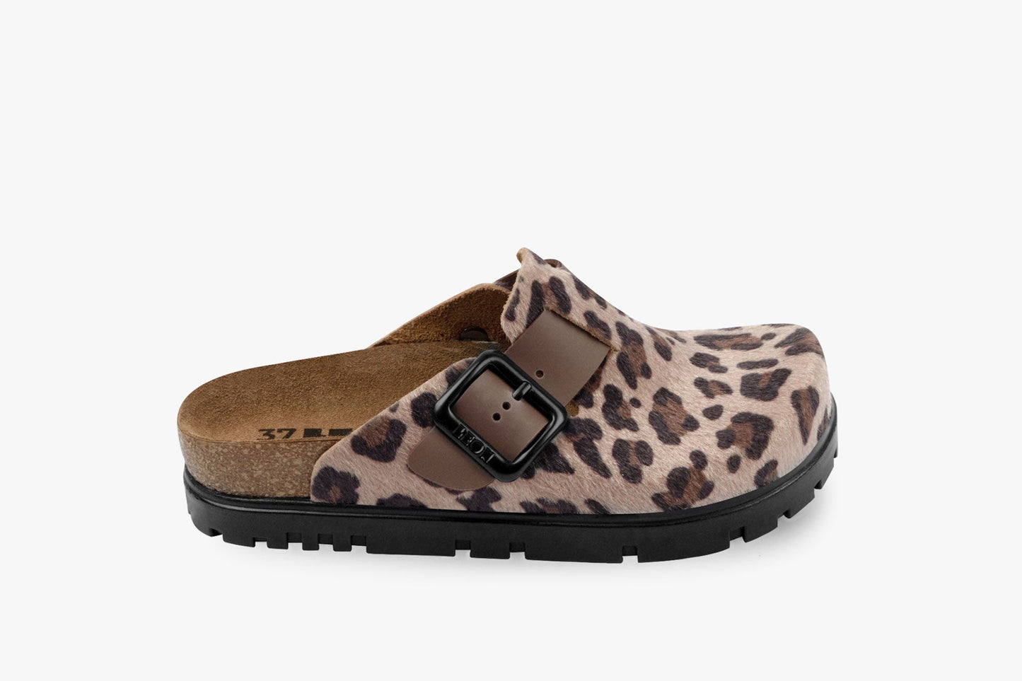Zoe by LEON- Women’s Leather Platform Clog- Adjustable Buckle with Cork-style Footbed LEON Footwear USA