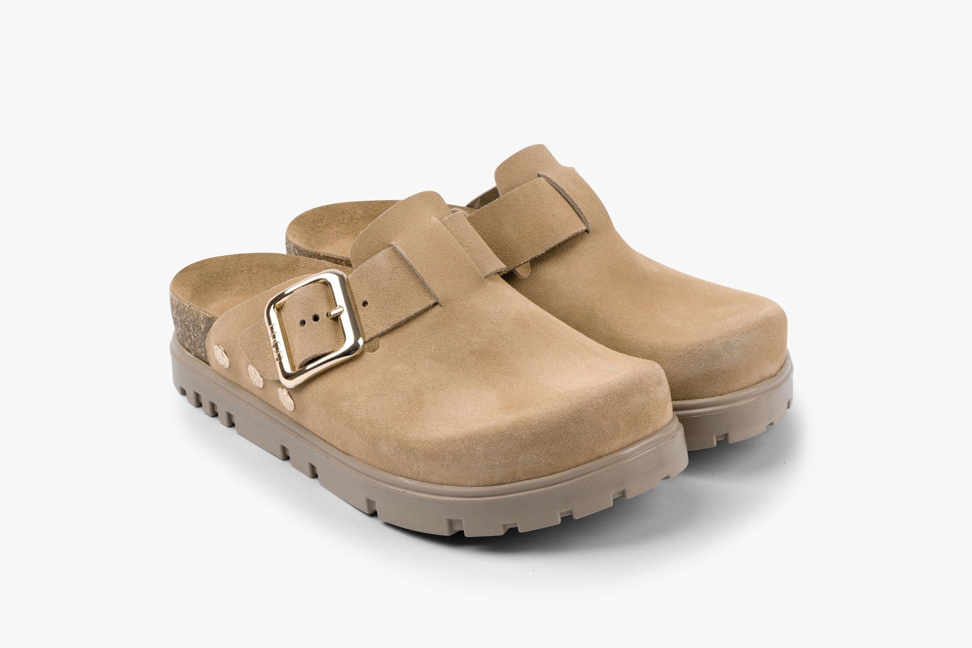 Andora II by LEON- Women’s Leather Platform Clog- Adjustable Buckle & Cork-Style Slide LEON Footwear USA
