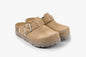 Andora II by LEON- Women’s Leather Platform Clog- Adjustable Buckle & Cork-Style Slide LEON Footwear USA