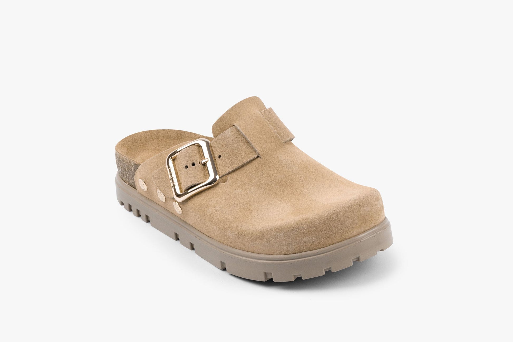 Andora II by LEON- Women’s Leather Platform Clog- Adjustable Buckle & Cork-Style Slide LEON Footwear USA