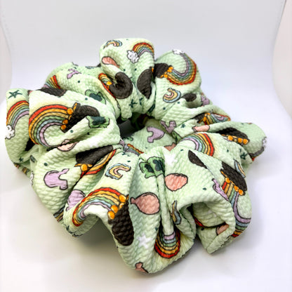 Pastel Green Lucky Charm Bullet Scrunchie Enchanted Scrunch
