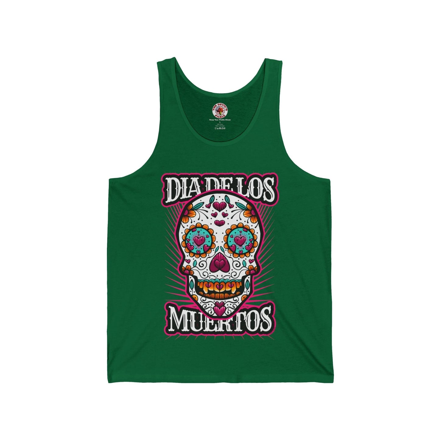 Dia De Los Muertos Skull Tank Top The Devil's Pickle