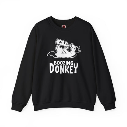 Boozing Donkey Crewneck Sweatshirt The Devil's Pickle