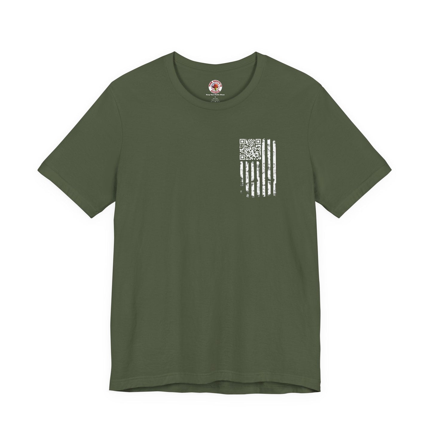 American Flag QR Code T-Shirt The Devil's Pickle