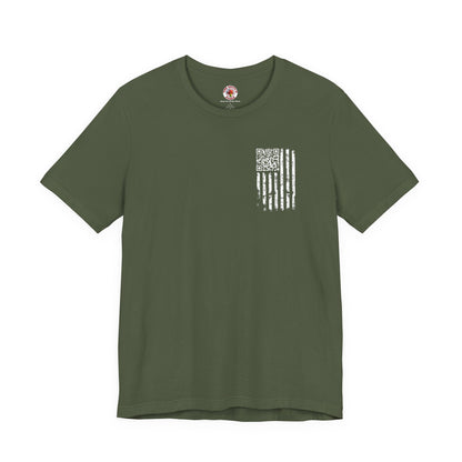 American Flag QR Code T-Shirt The Devil's Pickle