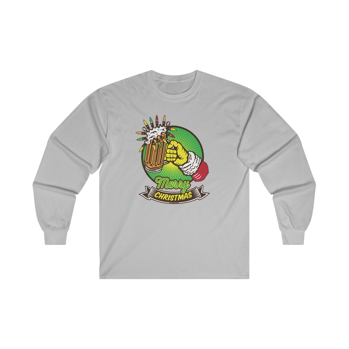 Merry Christmas Beer Long Sleeve Tee The Devil's Pickle