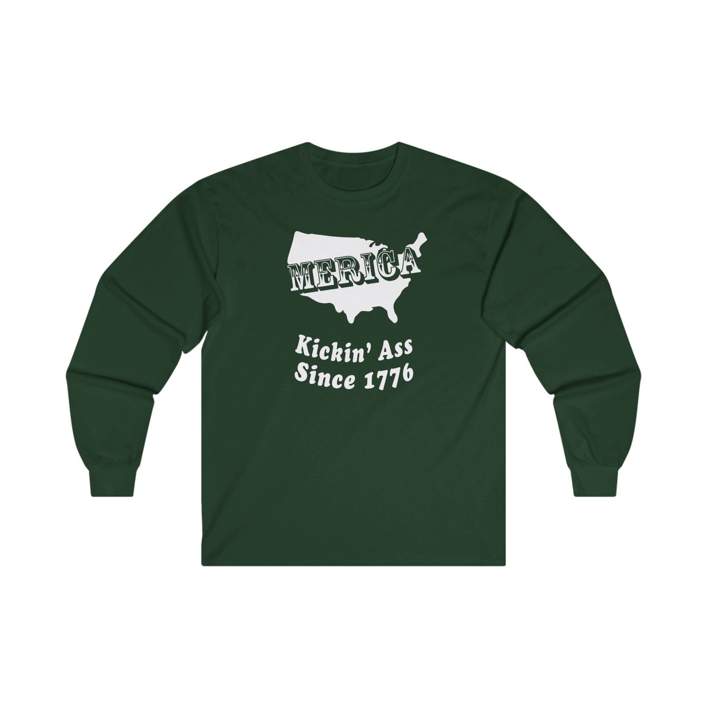 MERICA Kickin' Ass Since 1776 Long Sleeve Tee The Devil's Pickle