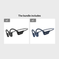 Sanag A5X Bone Conduction Headphones for Cycling, Sports, Fitness, and Workouts, 3D Stereo Headphones NovaCart