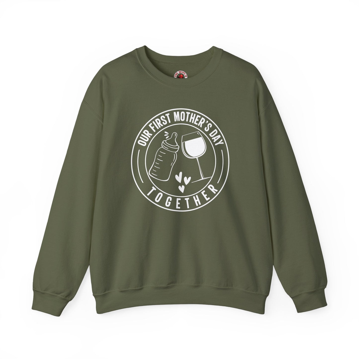 Our First Mothers Day Together Crewneck Sweatshirt The Devil's Pickle
