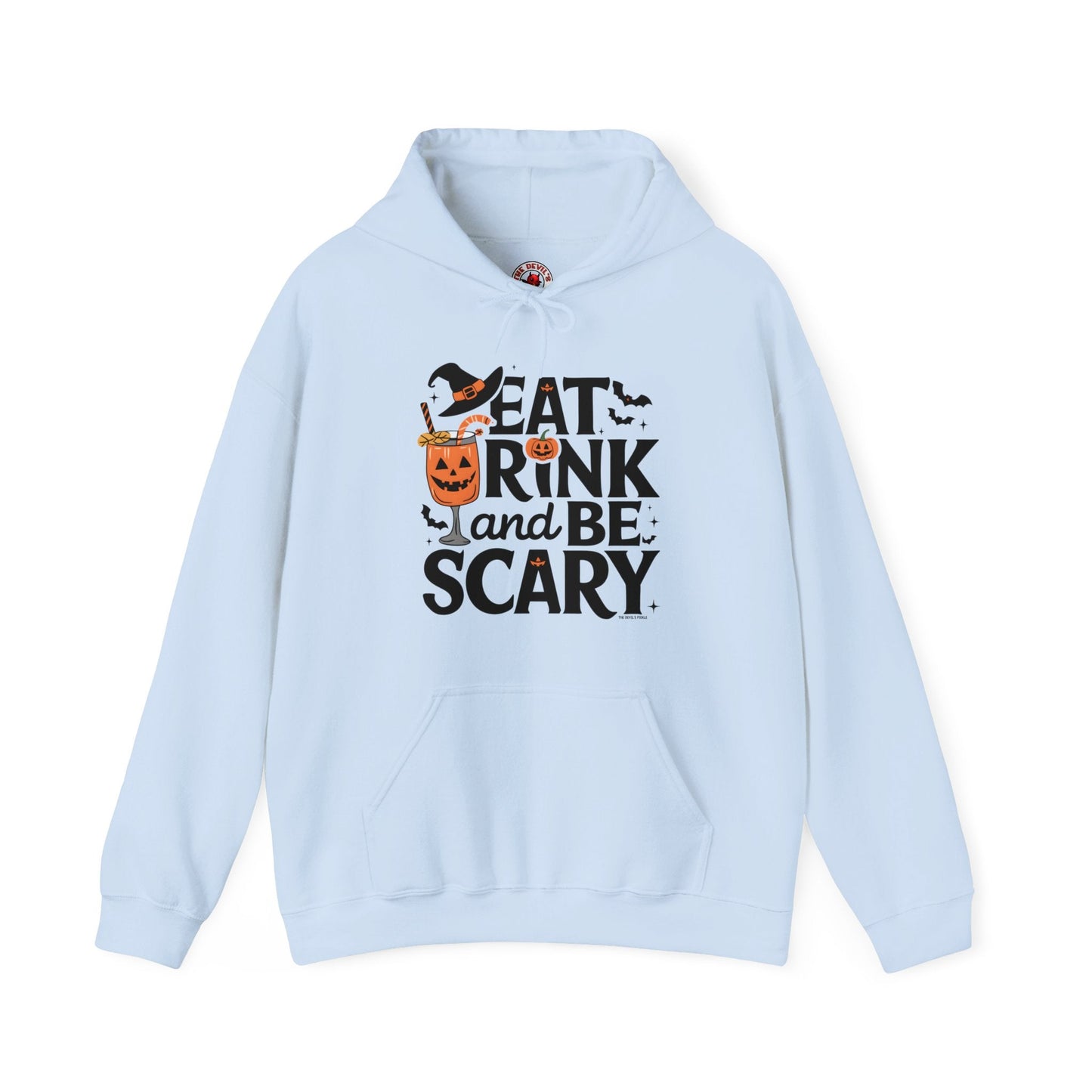 Eat Drink and Be Scary Hooded Sweatshirt The Devil's Pickle
