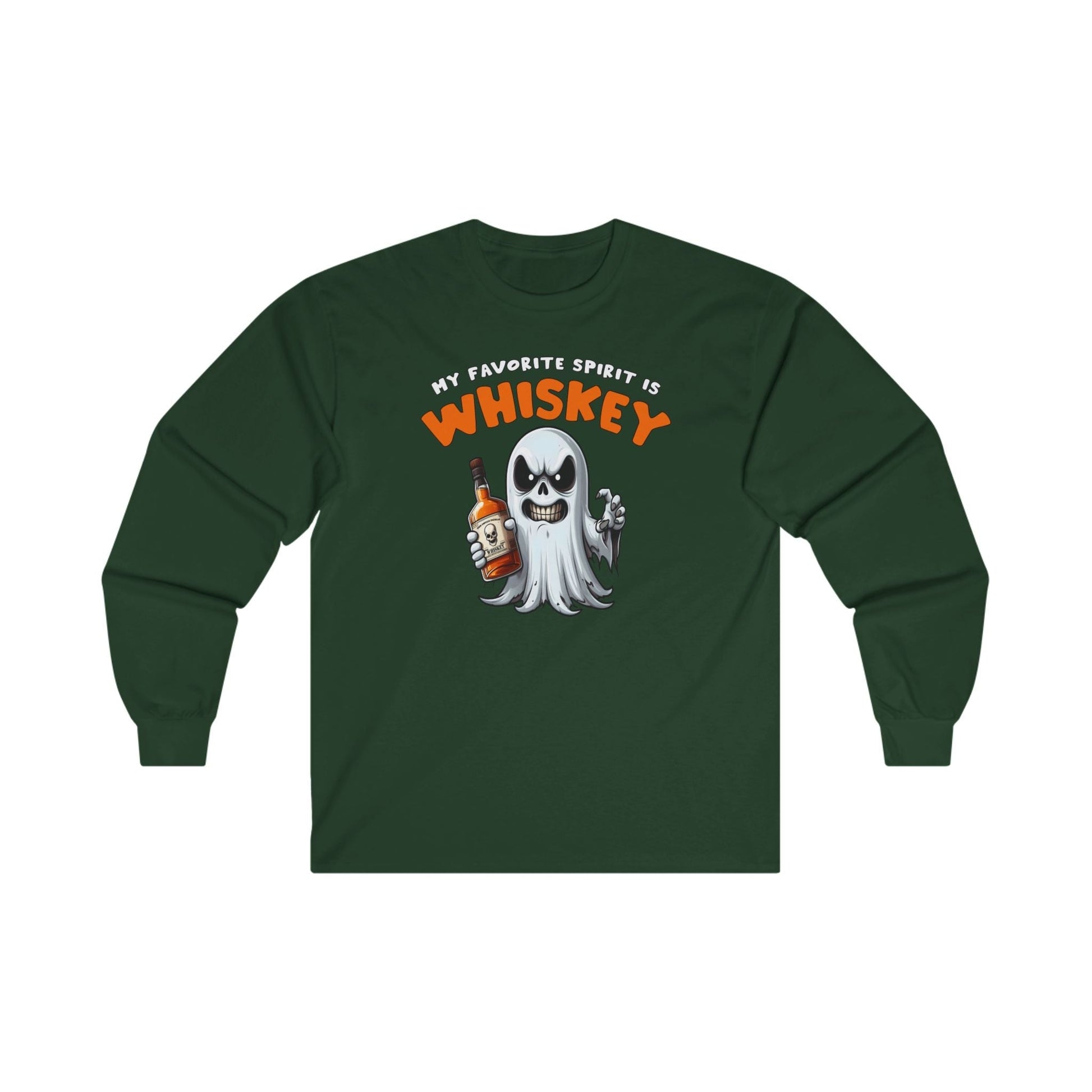 My Favorite Spirit Is Whiskey Long Sleeve Tee The Devil's Pickle