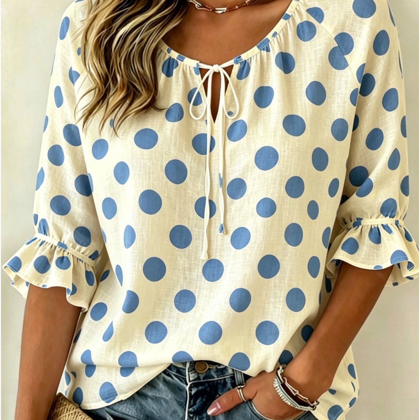 Women's Floral Print Three-Quarter Sleeve Shirt – Relaxed Retro FitiqueFit