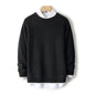 New Round Neck Double-strand Thickened Sweater For Men Grayceful LLC
